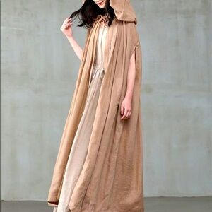Cloak with Giant Hood and Deep Pockets! By Linennaive